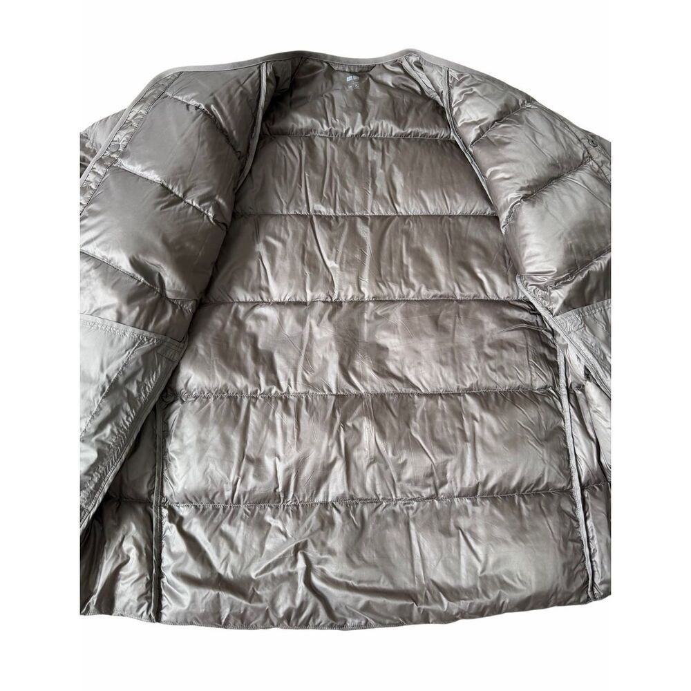 Uniqlo Taupe Quilted Snap-Front Puffer Jacket - Picture 9 of 15